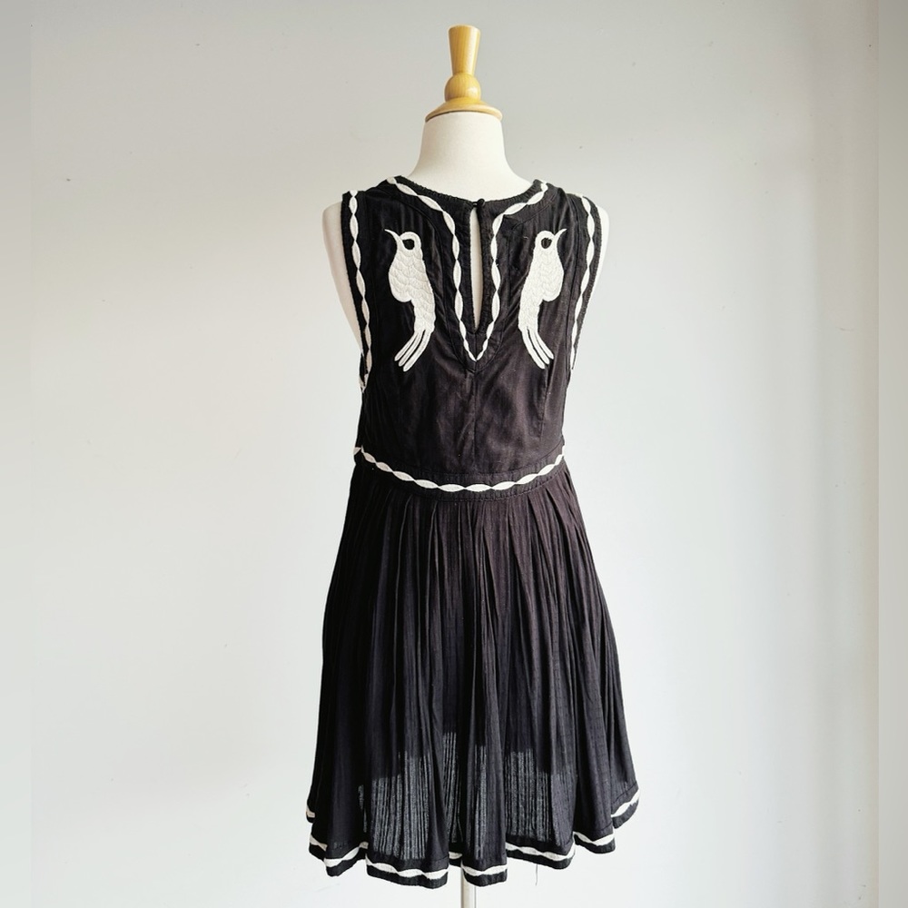 FREE PEOPLE | Birds of a Feather Black Embroidered Dress | 12 - Picture 10 of 11